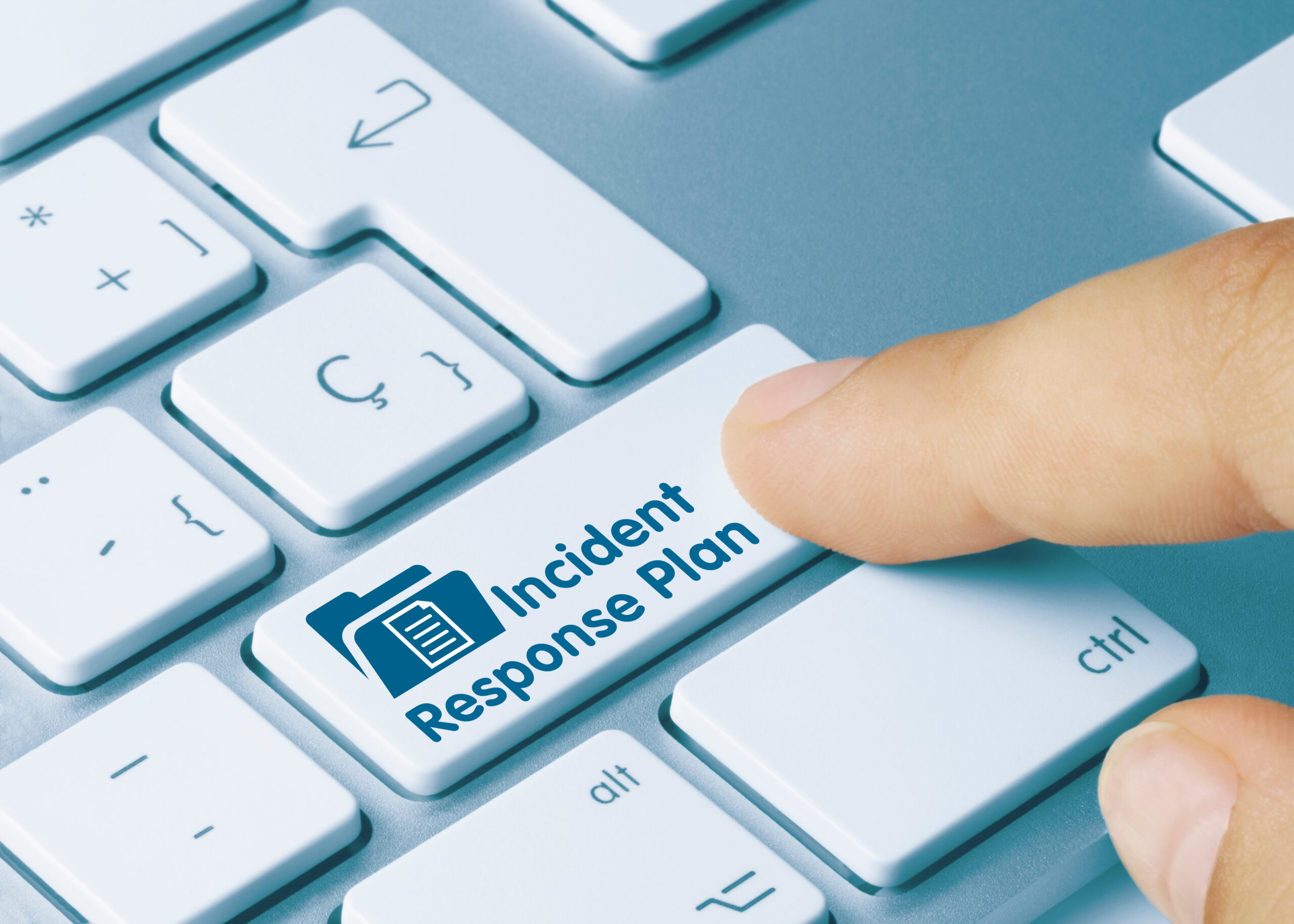 Incident Response Plan – Inscription on Blue Keyboard Key. incident response planning by Clarity Technology Solutions