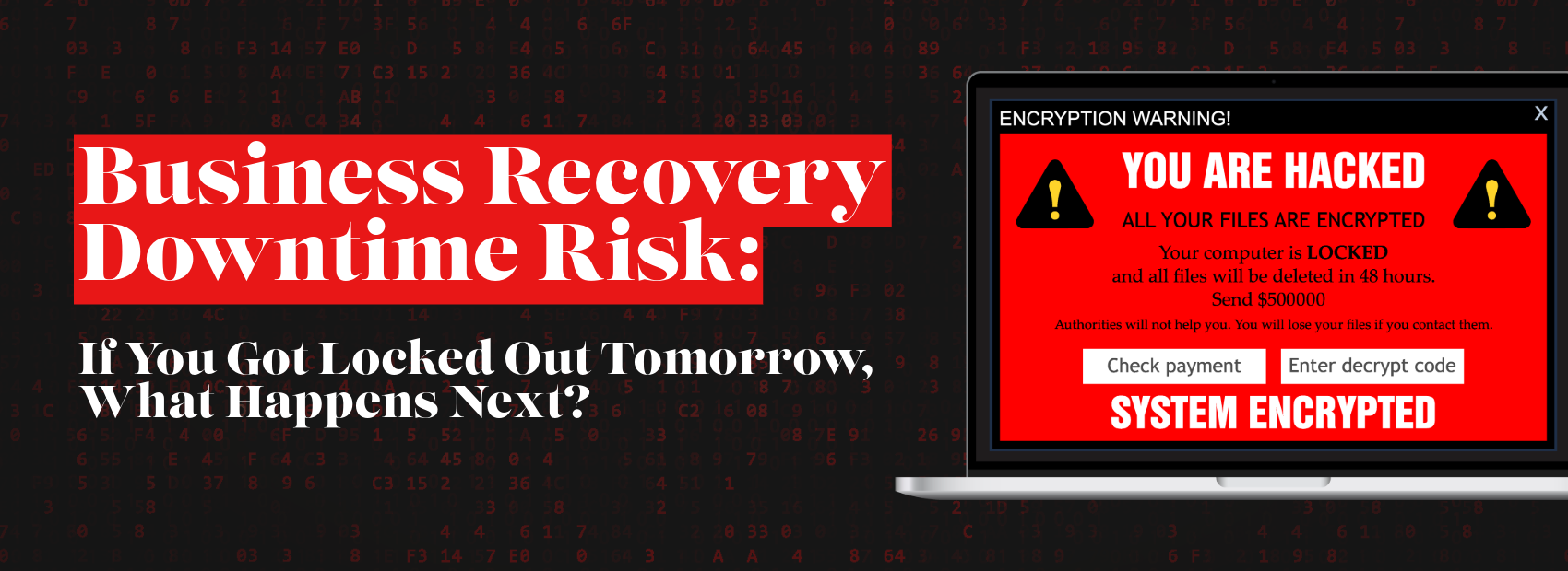business recovery downtime risk